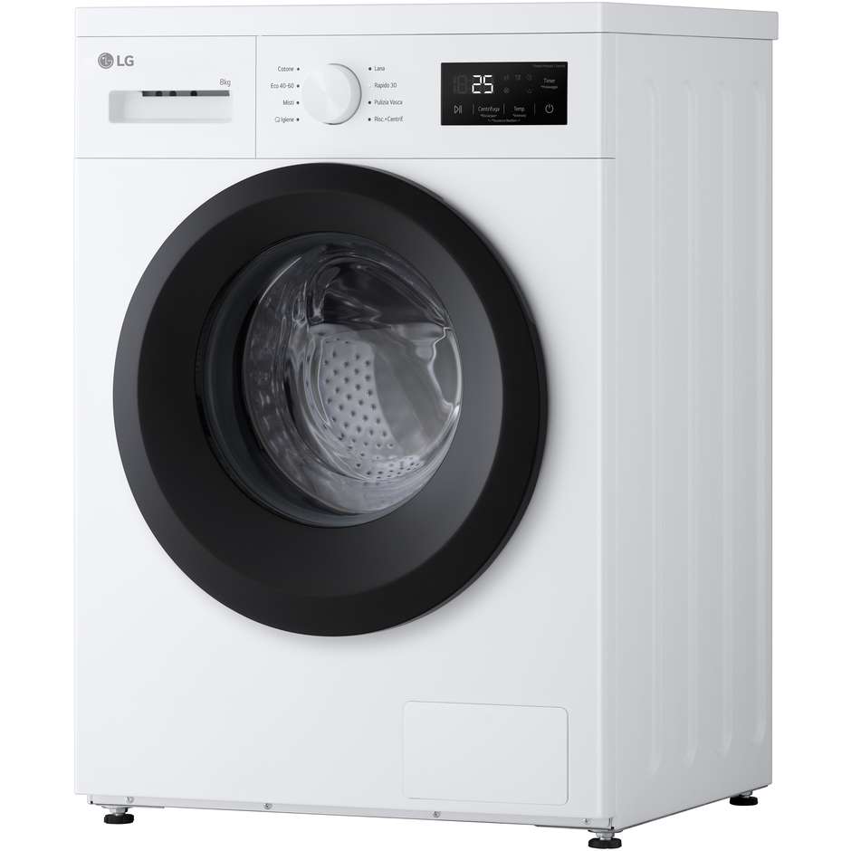 LG F4NA10S8NWK Lavatrice Carica Frontale Capacita 8 Kg 1400 Giri/min Classe A Colore Bianco