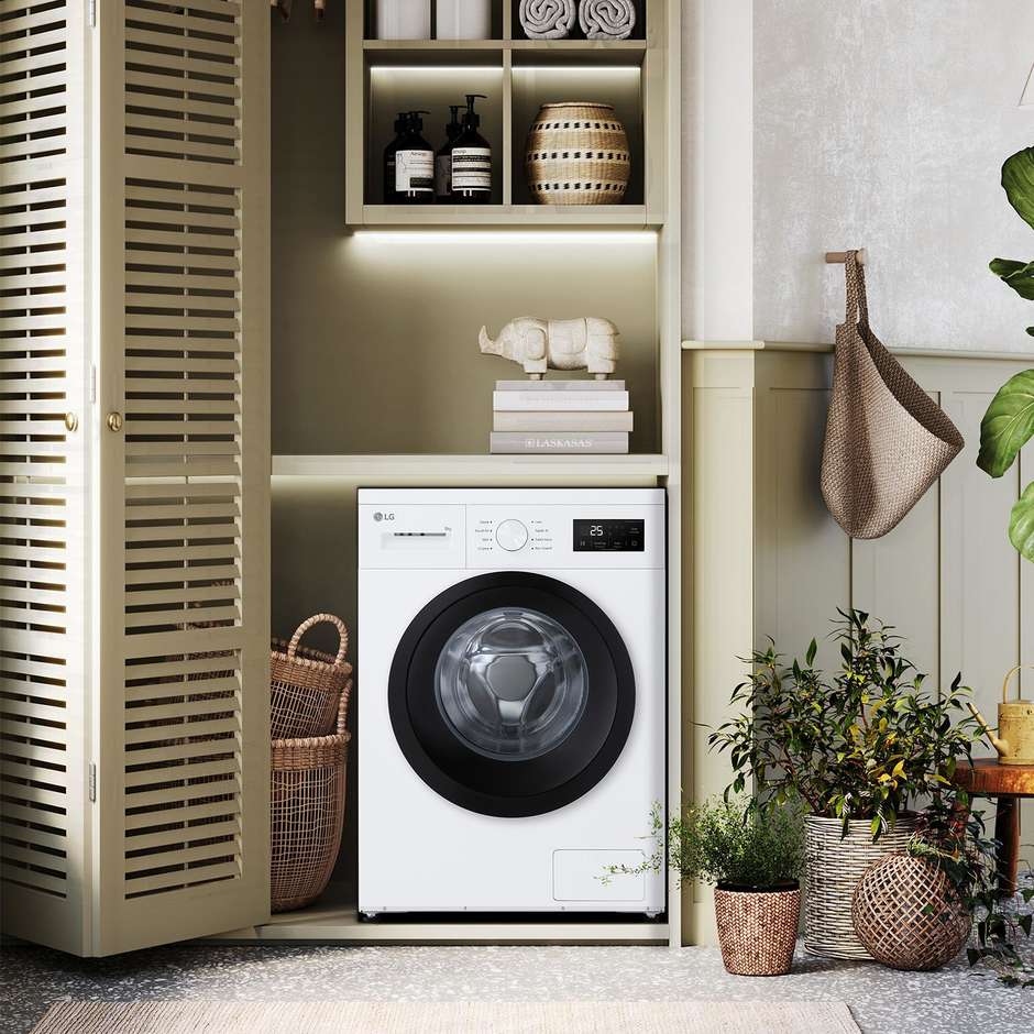 LG F4NA10S8NWK Lavatrice Carica frontale Slim 8 kg 1400 Giri/min Motore Inverter Classe A