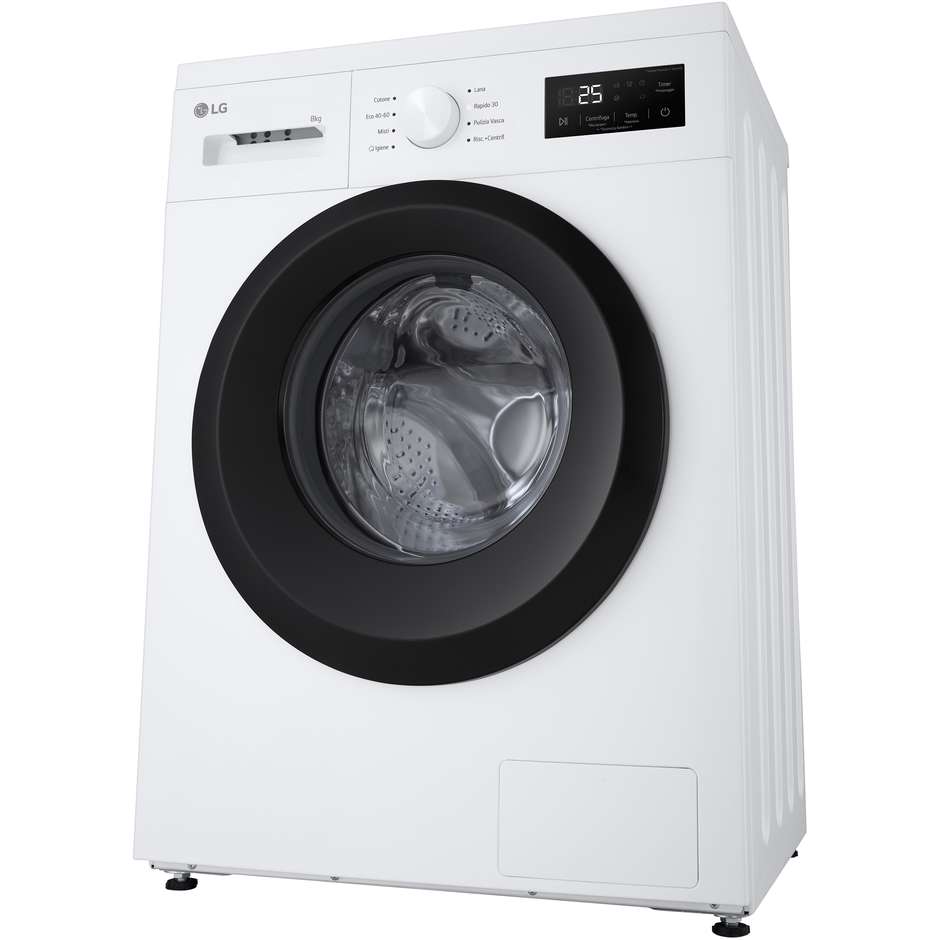 LG F4NA10S8NWK Lavatrice Carica frontale Slim 8 kg 1400 Giri/min Motore Inverter Classe A