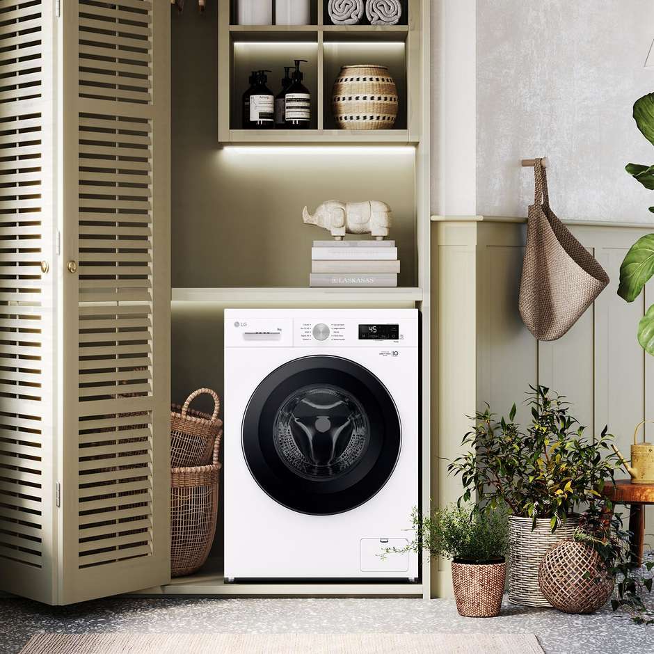 LG F4NX1008NWK Lavatrice Carica frontale 60 cm 8 kg 1400 Giri/min Motore Inverter Vapore Classe A