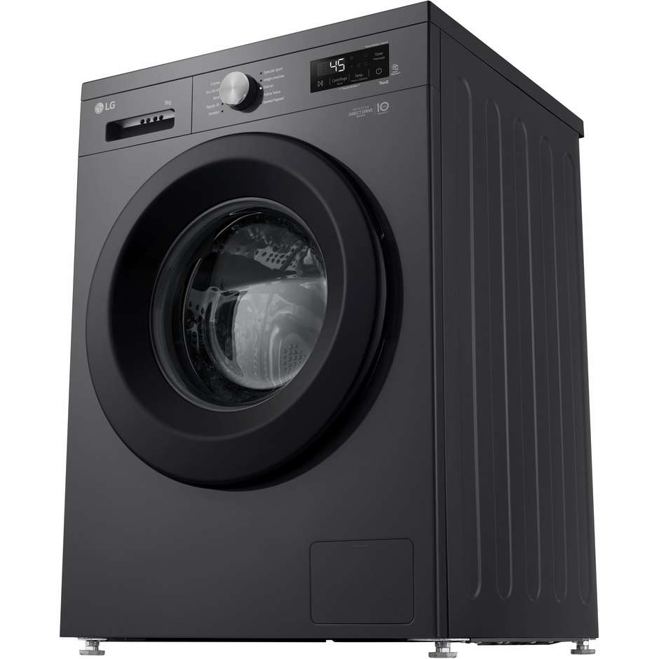 LG F4NX1009NMB Lavatrice smart Carica Frontale 1400 Giri/min Capacita 9 Kg Classe A Colore Nero