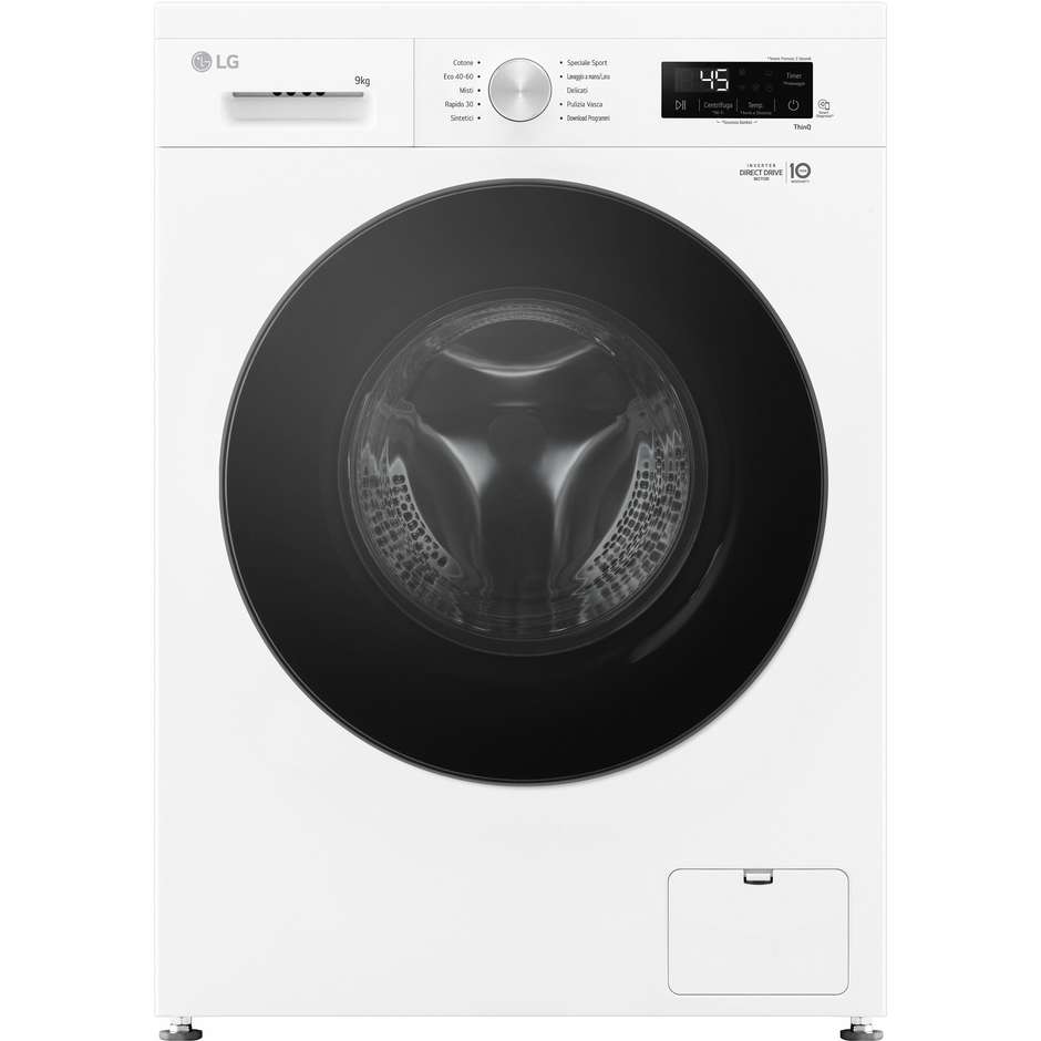 Lg F4NX1009NWB Lavasciuga 9+5 kg 1400 Giri/min Classe A Nero