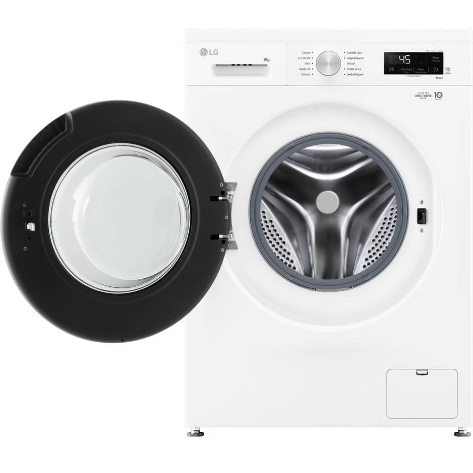 Lg F4NX1009NWB Lavasciuga 9+5 kg 1400 Giri/min Classe A Nero