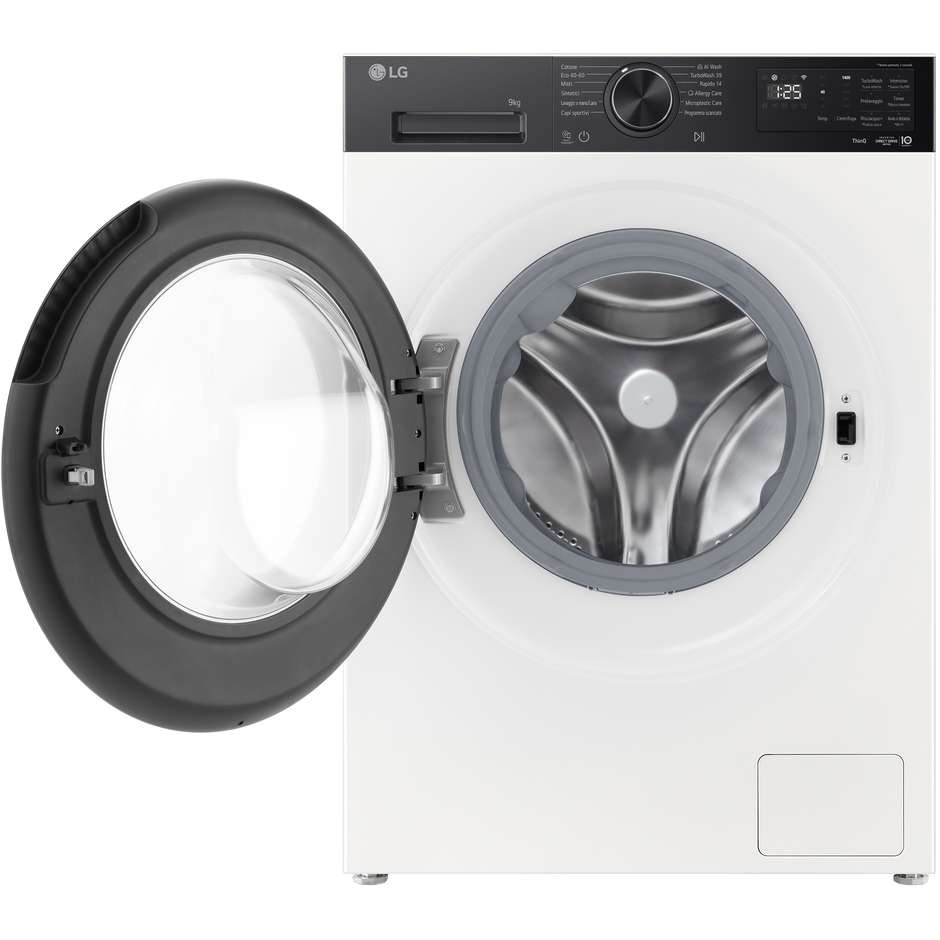 LG F4NX5009THB Lavatrice Carica frontale Capacita 9 Kg 1400 Giri/min Classe A Colore Bianco
