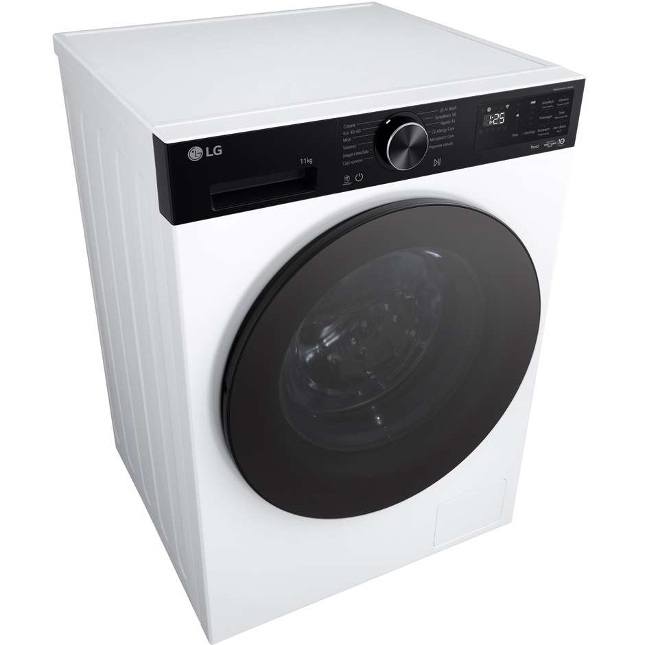 LG F4NX5011TKB Lavatrice Carica frontale 60 cm 11 kg 1400 Giri/min Motore Inverter Vapore Classe A
