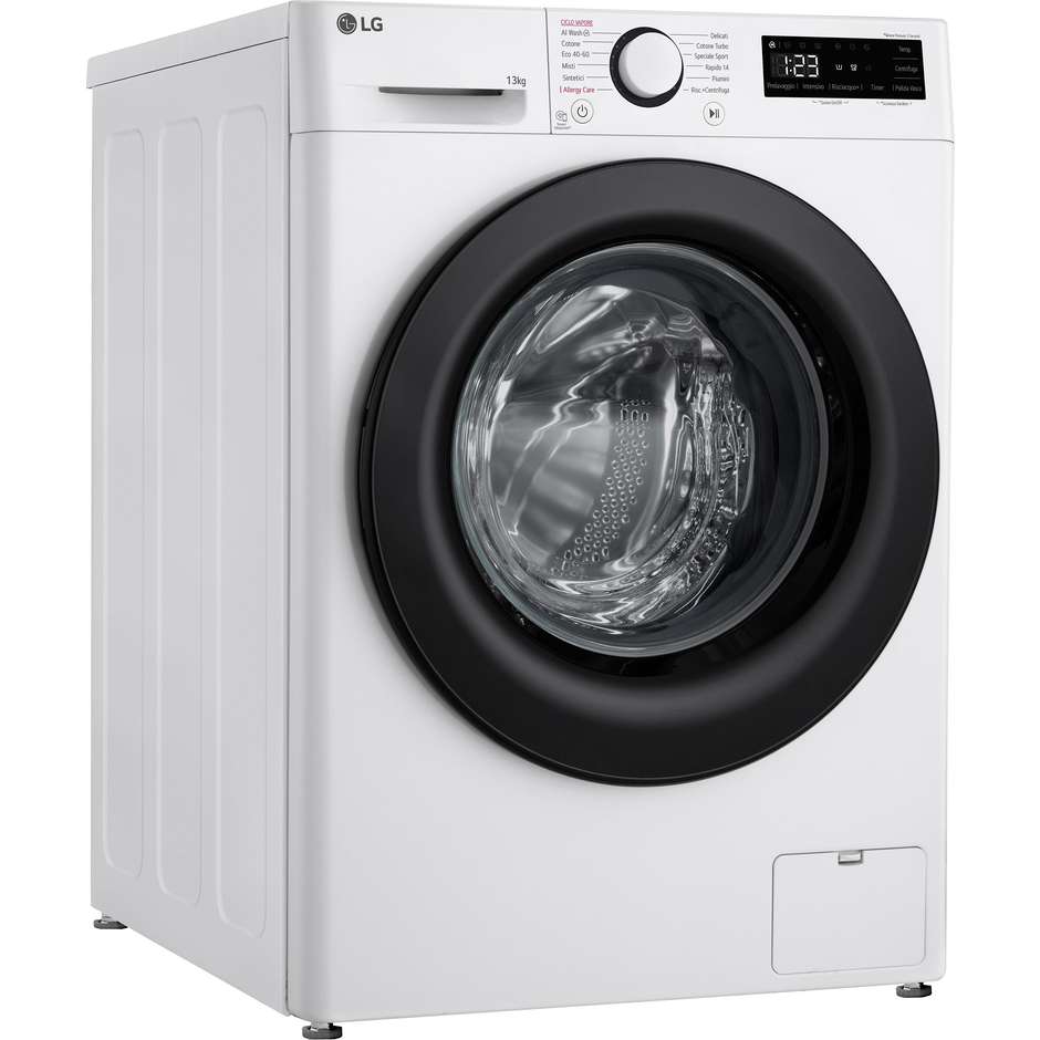 LG F4R3013NSWB lavatrice 13 kg 1400 giri classe A bianca con AI DD e vapore