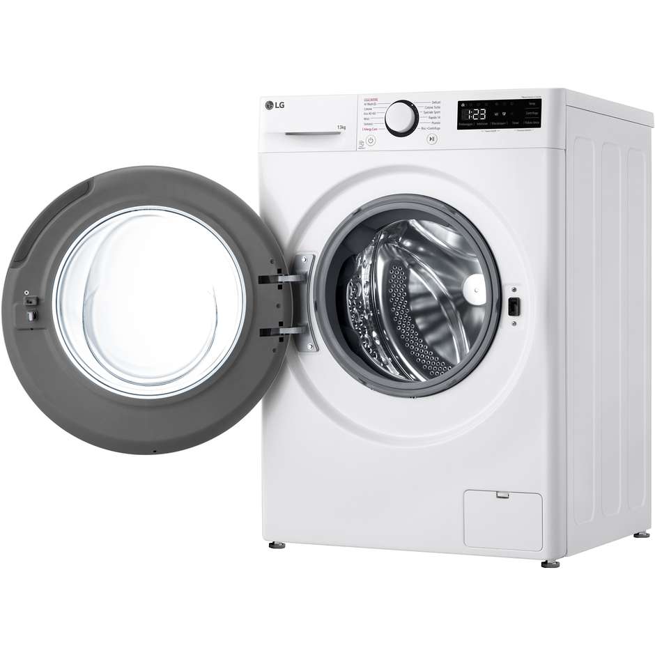 LG F4R3013NSWB lavatrice 13 kg 1400 giri classe A bianca con AI DD e vapore