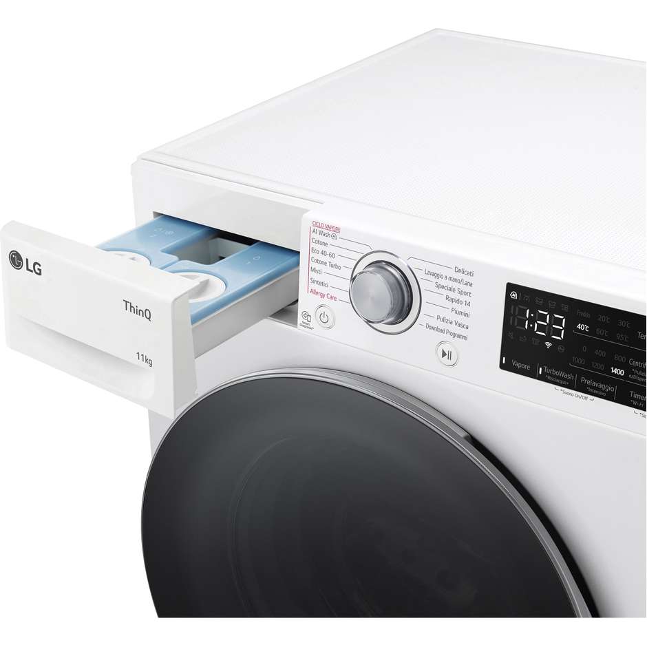 LG F4R3711NSWS Lavatrice Carica Frontale Capacita 11 Kg 1400/min Classe A Colore Bianco