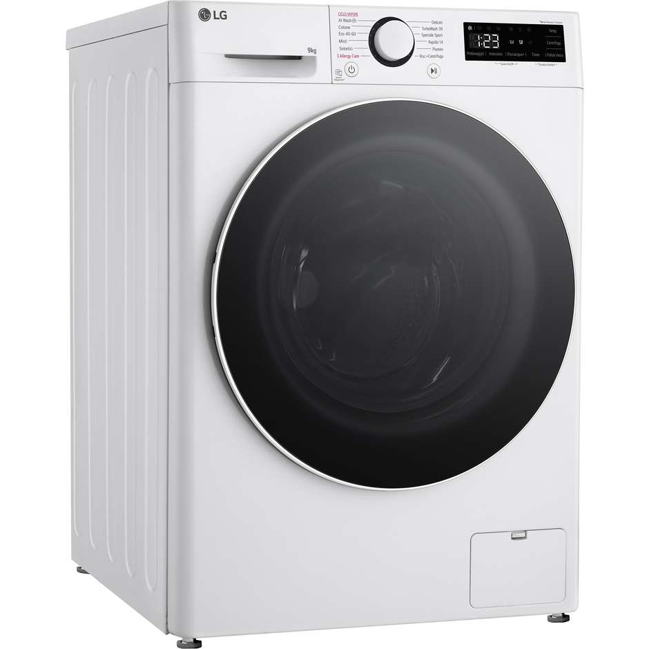 LG F4R5009TSWW Lavatrice Carica Frontale Capacita 9 Kg 1400 Giri/min Classe A Colore Bianco