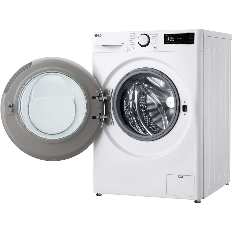 LG F4R5009TSWW Lavatrice Carica Frontale Capacita 9 Kg 1400 Giri/min Classe A Colore Bianco