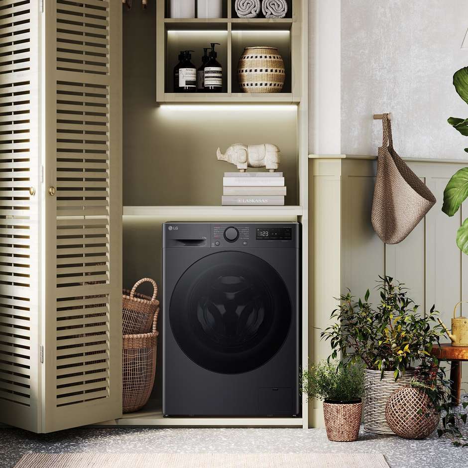 LG F4R5011TSMB lavatrice 11 kg, 1400 giri, TurboWash 360, classe A