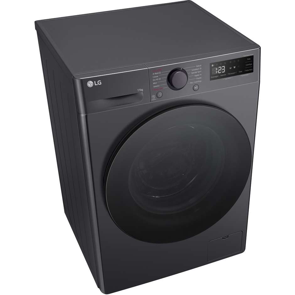 LG F4R5011TSMB lavatrice 11 kg, 1400 giri, TurboWash 360, classe A