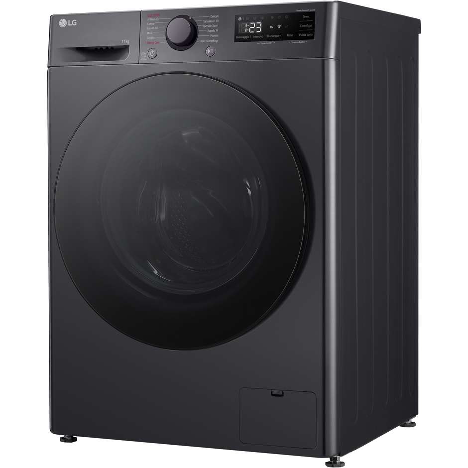 LG F4R5011TSMB Lavatrice Carica Frontale Capacita 11 Kg 1400 Giri/min Classe A Colore Nero