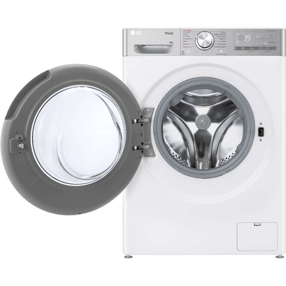 LG F4R9009TPWC Lavatrice Carica frontale 60 cm 9 kg 1400 Giri/min Motore Inverter Vapore Classe A