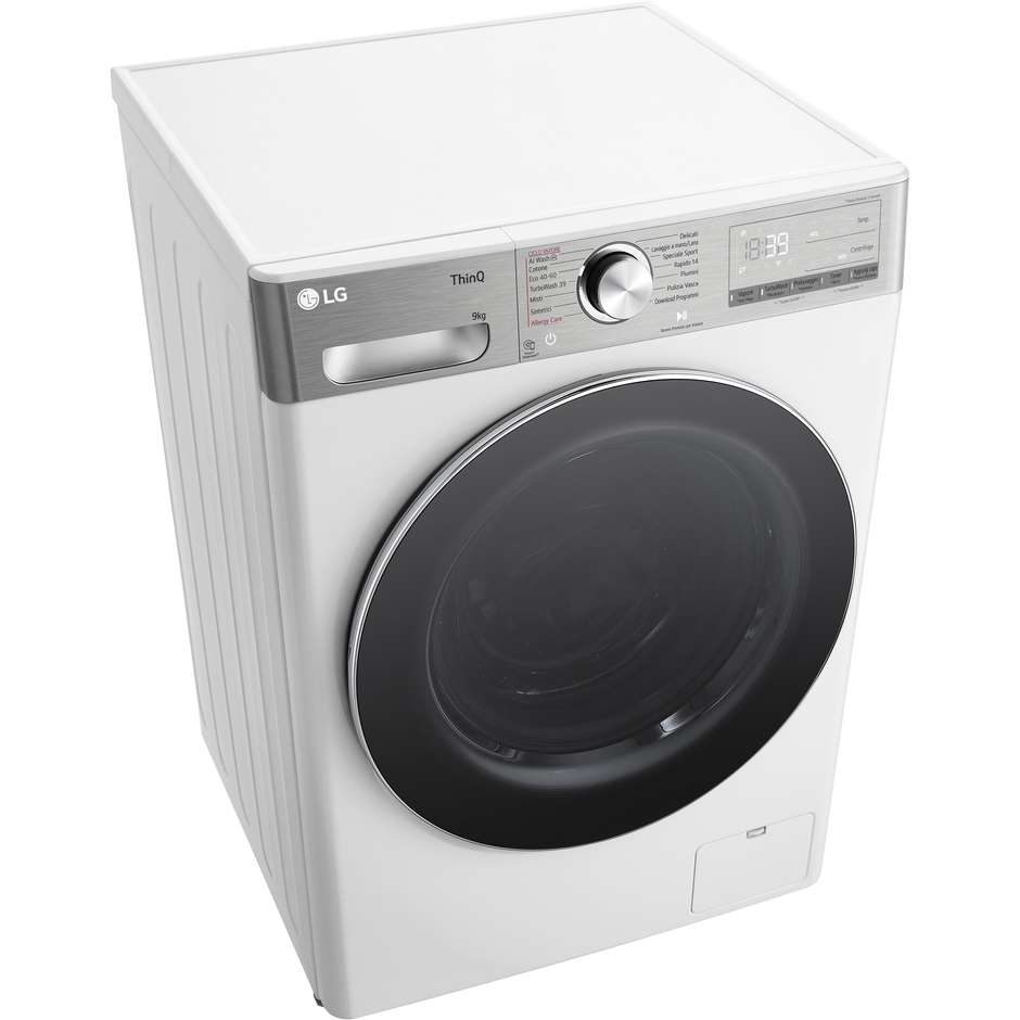 LG F4R9009TPWC Lavatrice Carica frontale 60 cm 9 kg 1400 Giri/min Motore Inverter Vapore Classe A