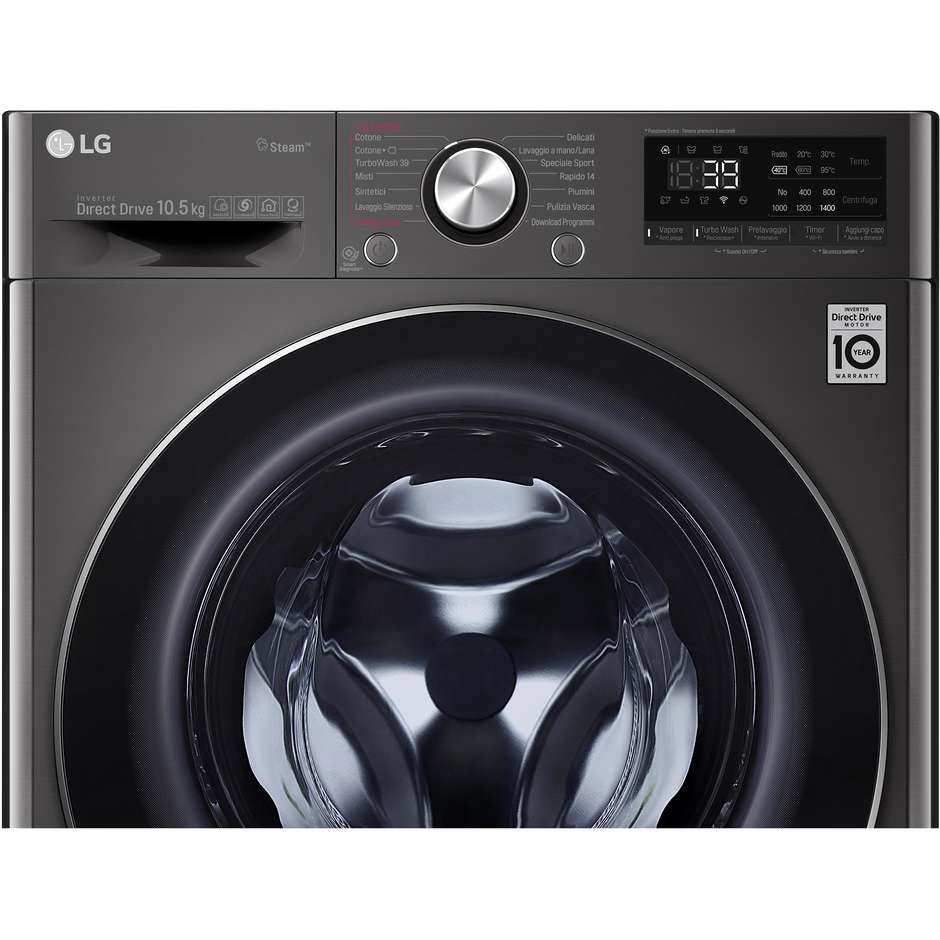 Lavatrice Bosch Serie 6 WGG142Z0IT - 9kg, 1200giri, Iron Assist, Sistema Anti Macchia, Bianco - Foto 4