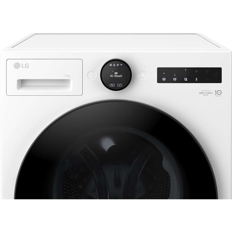 LG F4X7011TWB Lavatrice Carica frontale Capacita 11 Kg 1400 Giri/min Classe A Colore Bianco