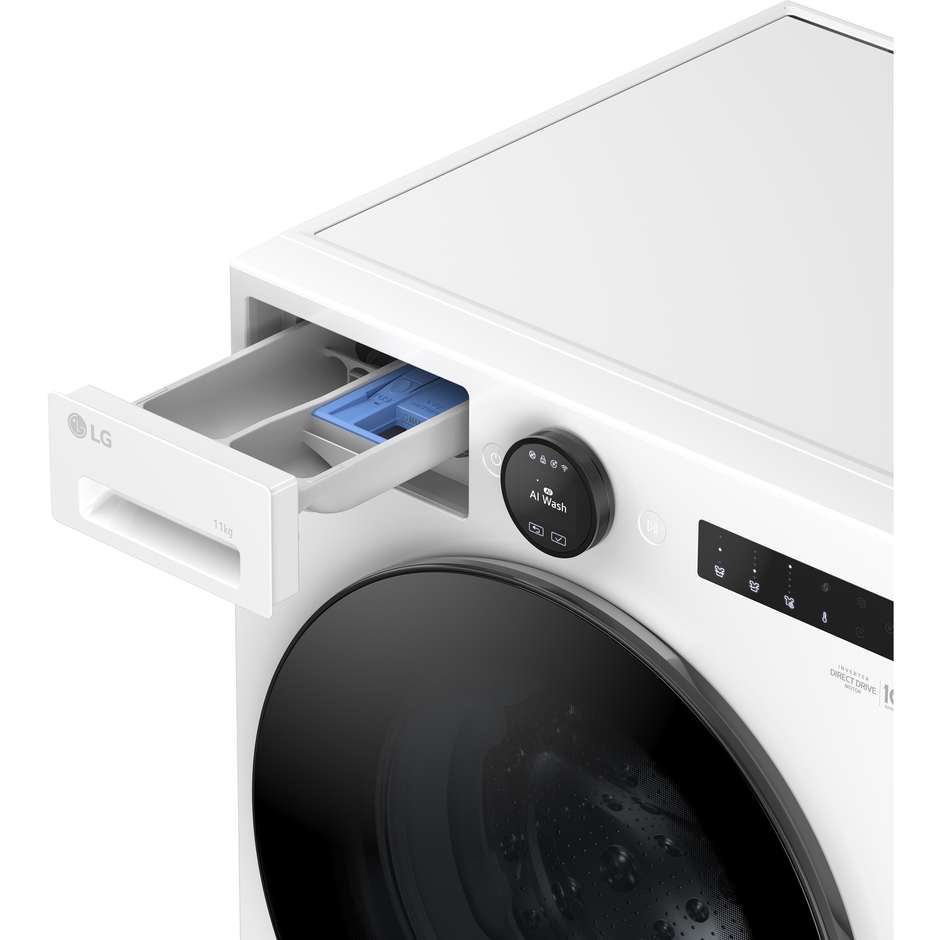 LG F4X7011TWB Lavatrice Carica frontale Capacita 11 Kg 1400 Giri/min Classe A Colore Bianco