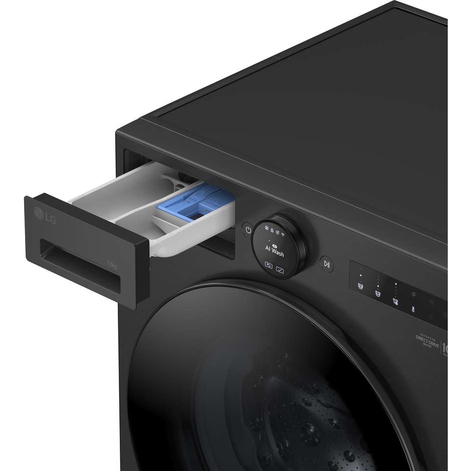 Lg F4X7013TBB Lavasciuga 13+5 kg 1400 Giri/min Classe A Nero
