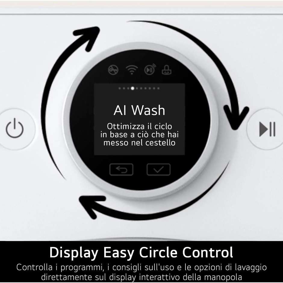 LG F4X7013TBB Lavatrice Carica frontale 60 cm 13 kg 1400 Giri/min Motore Inverter Vapore Classe A Nero