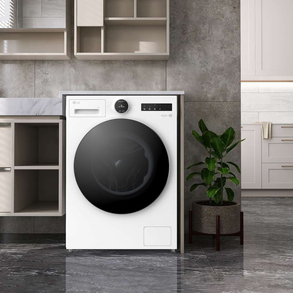 Lg F4X9009TWCE Lavasciuga 9+5 kg 1400 Giri/min Classe A Nero