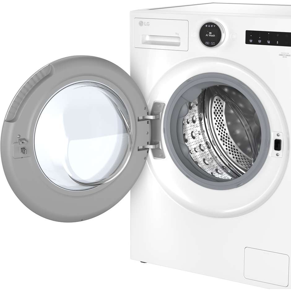 LG F4X9009TWCE Lavatrice Carica Frontale Capacita 9 Kg 1400 Giri/min Classe A Colore Bianco