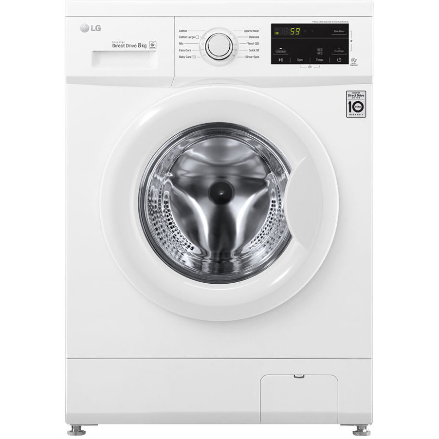 LG FH2J3TDN0 lavatrice carica frontale 8 Kg 1200 giri classe A+++-30% colore bianco
