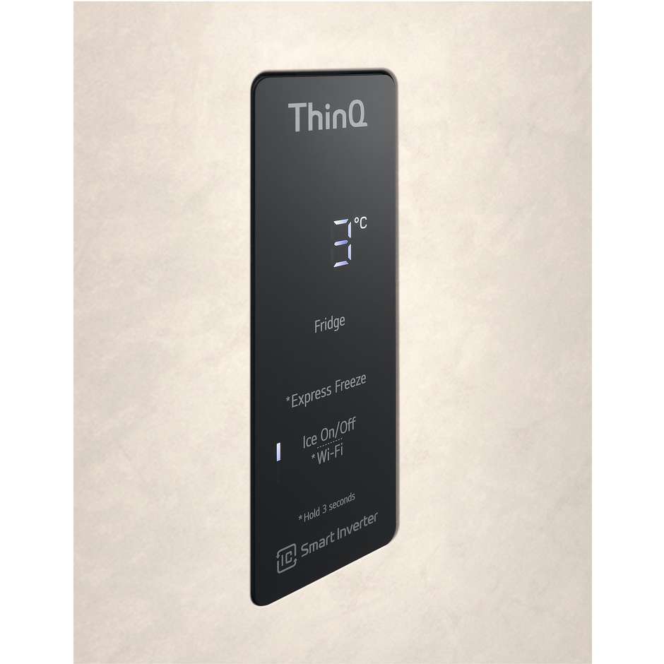 LG Formato 70 cm GTBV44SEBKD Frigorifero Doppia Porta DoorCooling+ Linear Cooling 461 L Beige