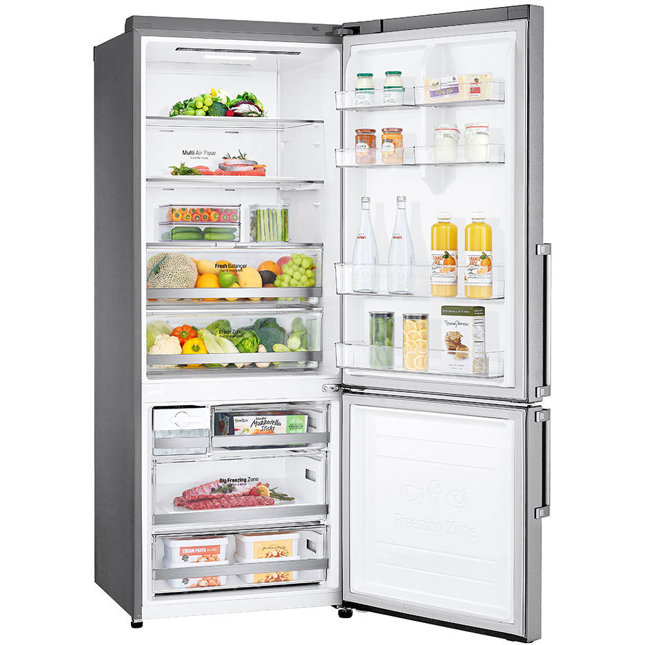 LG GBB569NSAFB frigorifero combinato 451 litri classe A+++ Total No Frost Wifi colore inox grafite