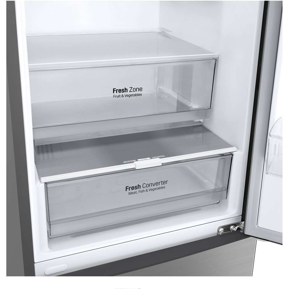 Lg GBP52PZNCN1 Frigorifero Combinato 381 Litri Classe C Acciaio Inox
