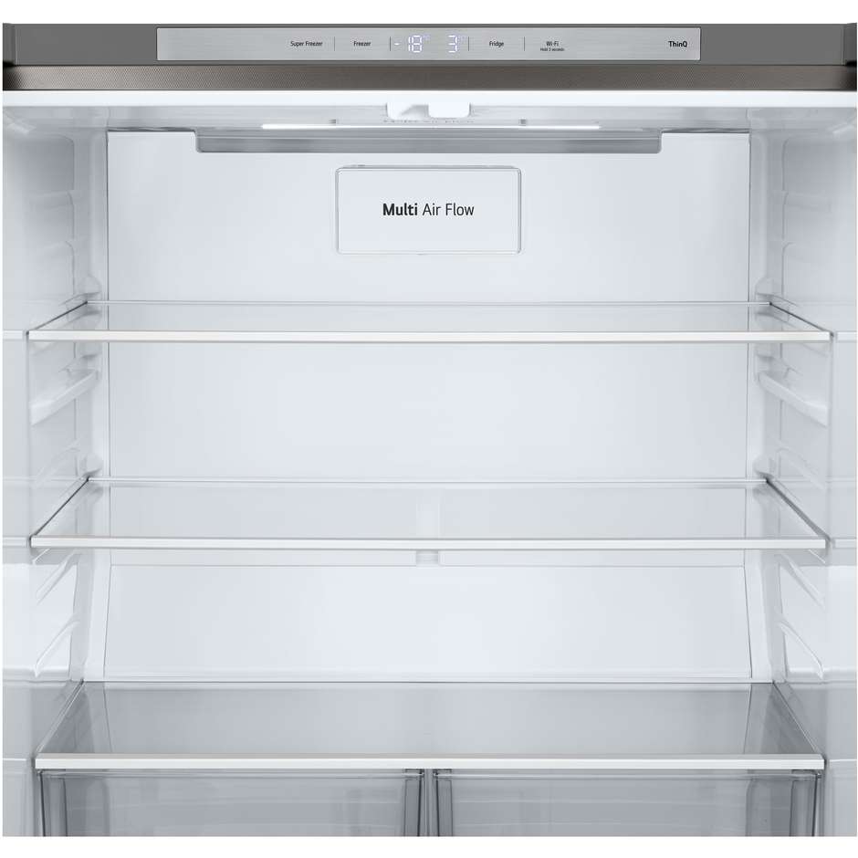 LG GMB860PYDE frigorifero multidoor 530 L, Total No Frost, Wi-Fi, classe E, argento