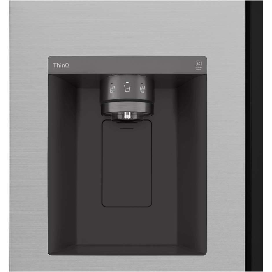 LG GSGV80PYLD Frigorifero Side-by-Side Capacita 635 L Classe D Wi-Fi Colore Argento