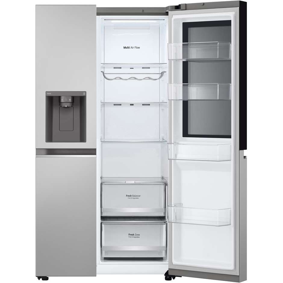 LG GSGV80PYLD Frigorifero Side-by-Side Capacita 635 L Classe D Wi-Fi Colore Argento