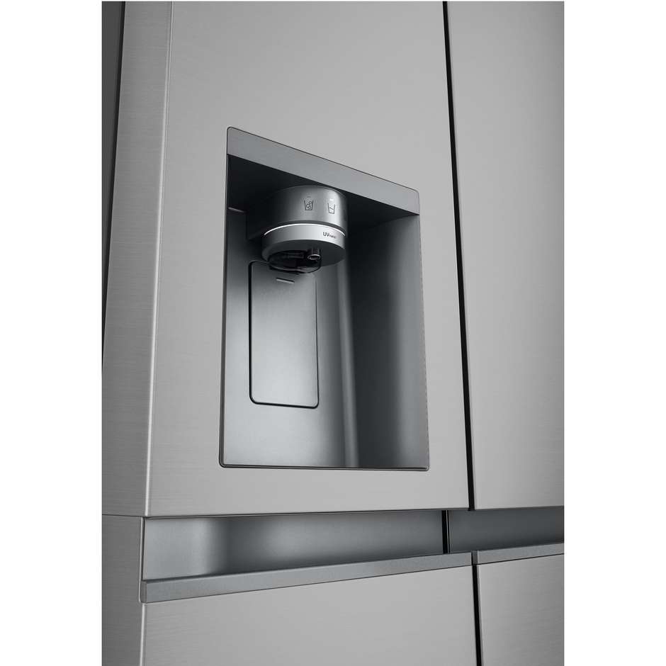 LG GSLE81PYBC frigorifero Side by Side 628 L, dispenser senza allaccio, Wi-Fi, classe C