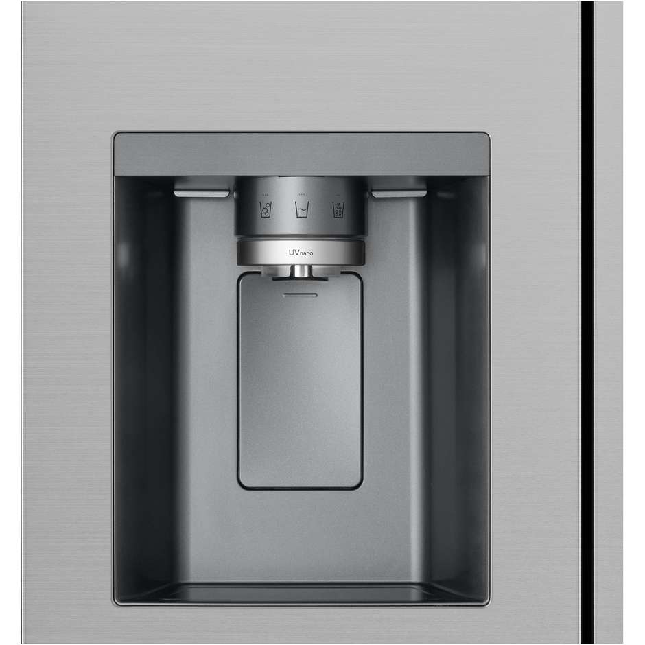 LG GSLE81PYBC Frigorifero Side-by-Side Americano UVnano Spaceplus 628 L Classe C Prime Silver