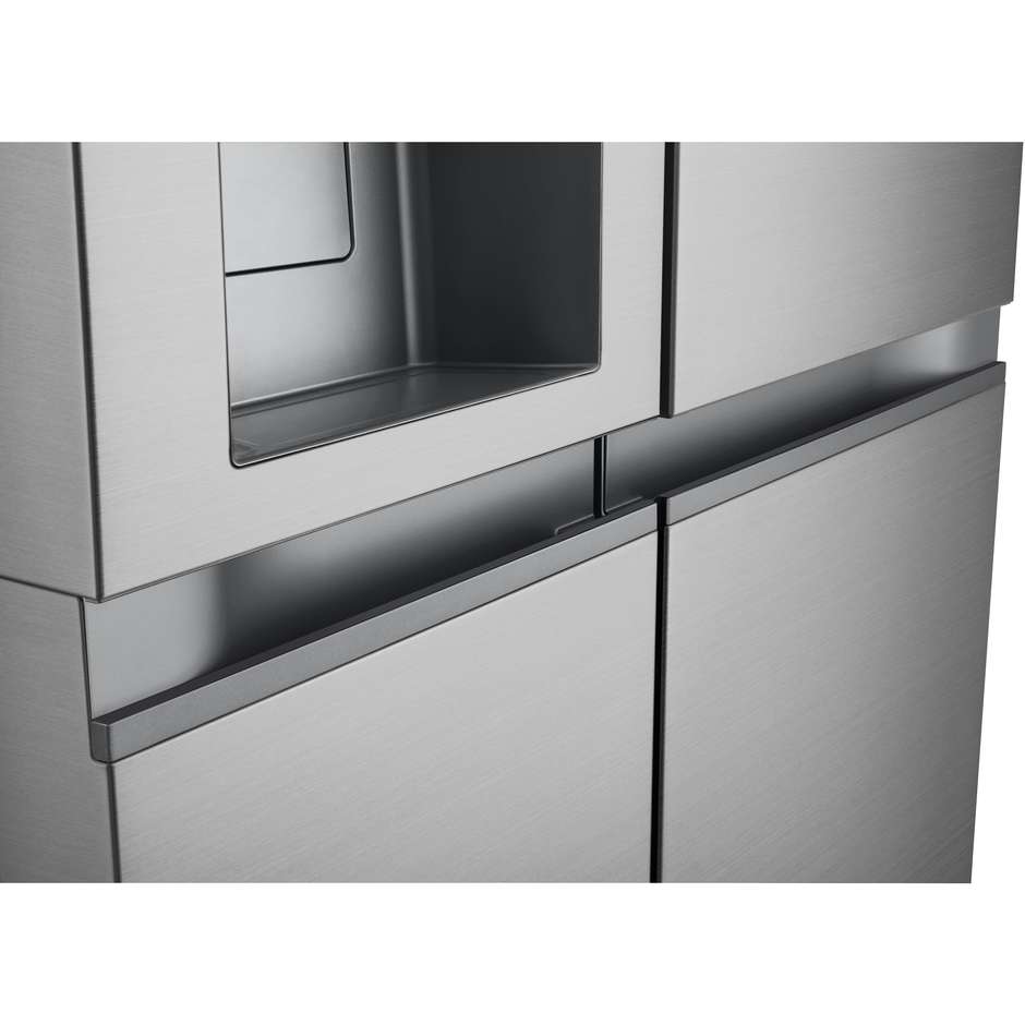 LG GSLE81PYBC Frigorifero Side-by-Side Capacita 628 Lt Classe C Colore Prime Silver