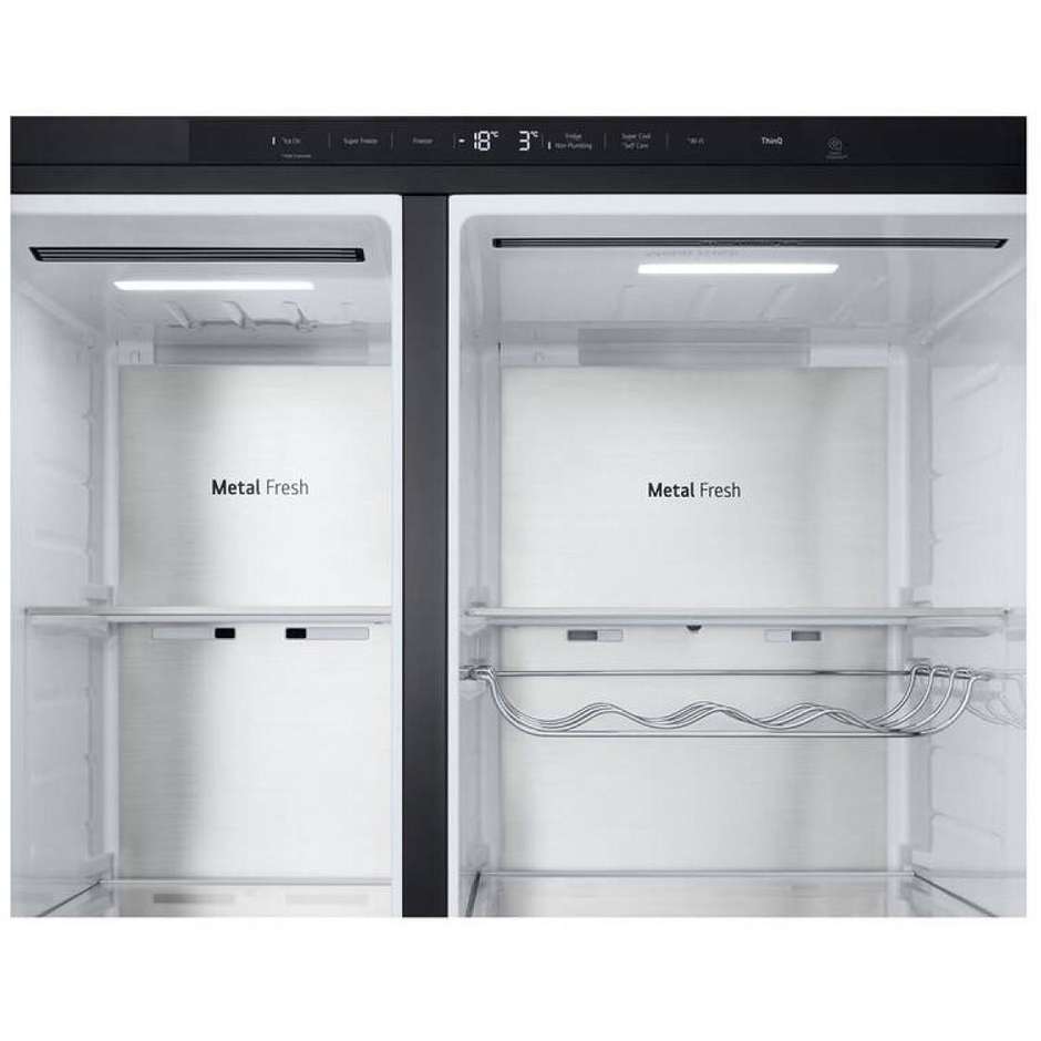 Lg GSLE91EVAC Frigorifero Side by Side Americano 628 Litri Classe C Nero