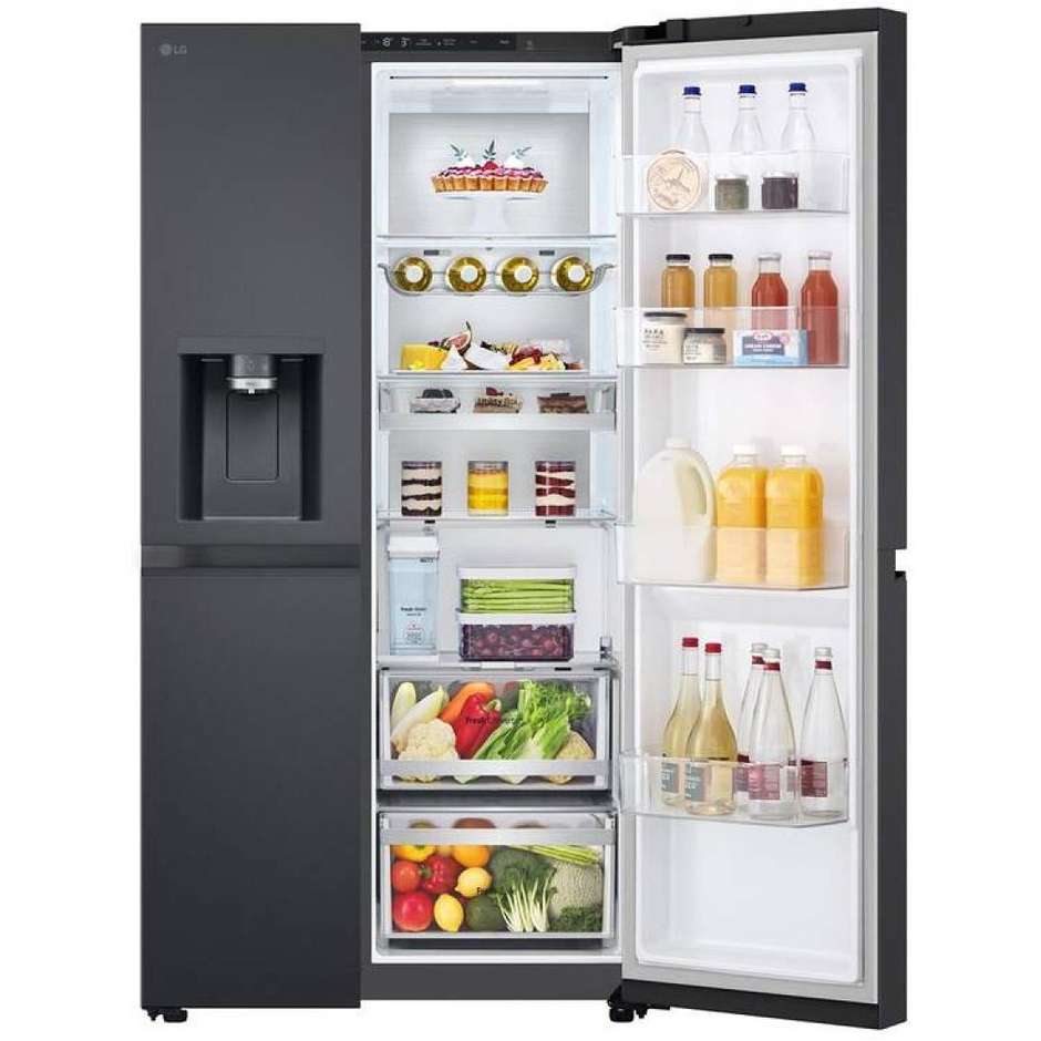 Lg GSLE91EVAC Frigorifero Side by Side Americano 628 Litri Classe C Nero