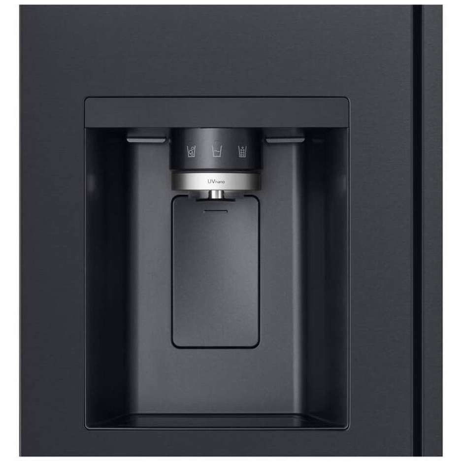 LG GSLE91EVAC Frigorifero Side-by-Side Americano Craft Ice UVnano 628 L Classe C Matte Black