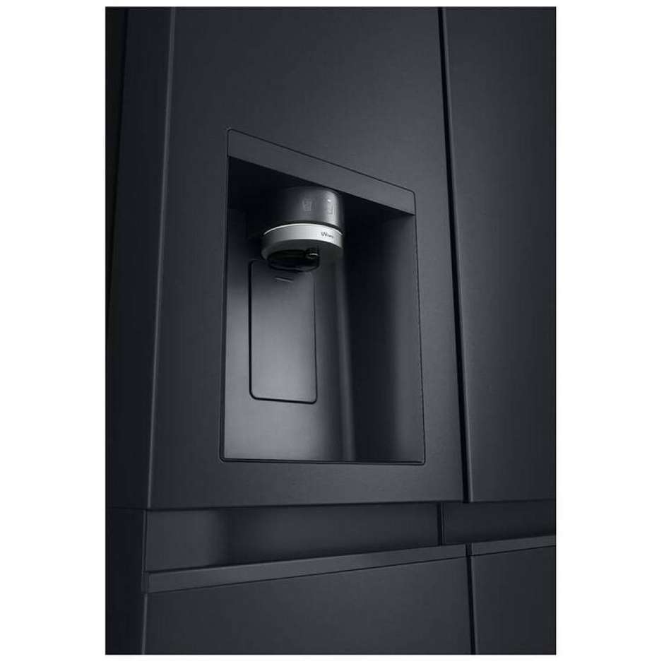 LG GSLE91EVAC Frigorifero Side-by-Side Americano Craft Ice UVnano 628 L Classe C Matte Black