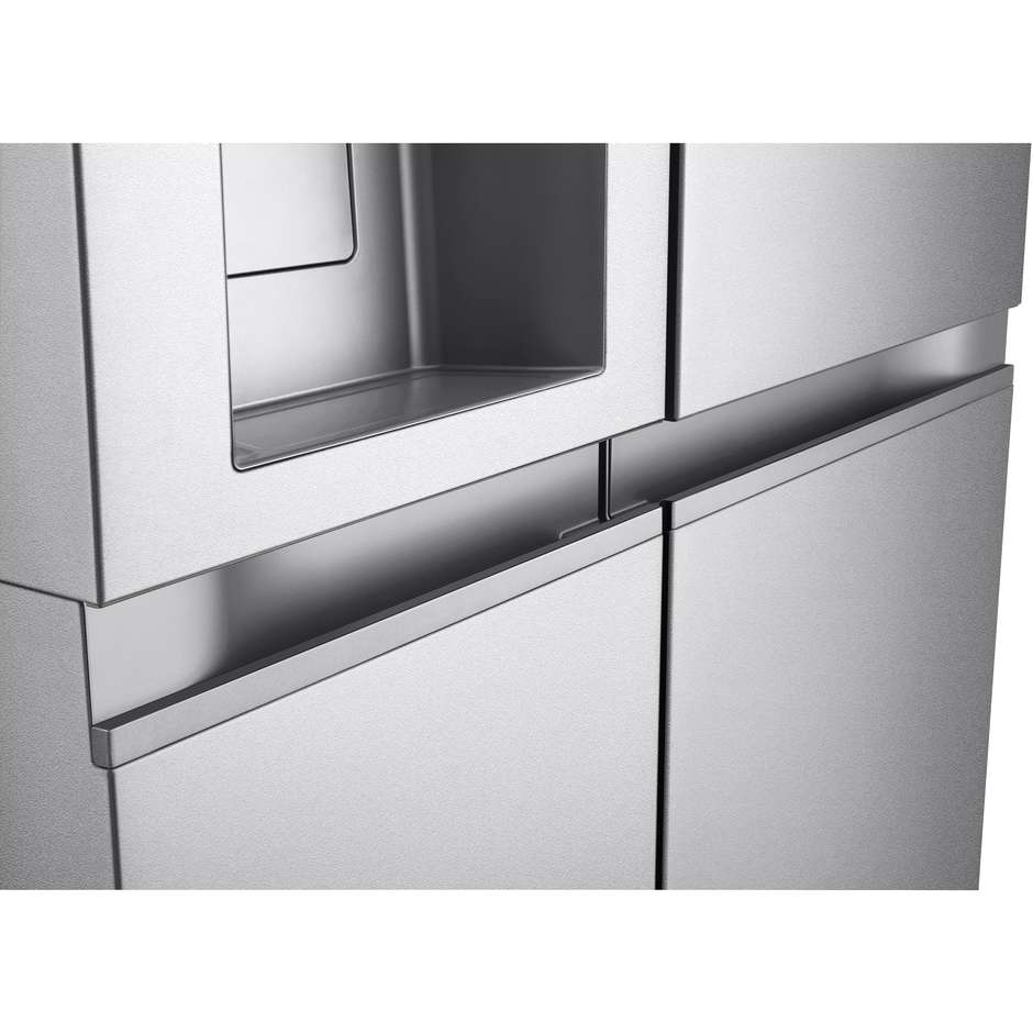 LG GSLE91MBAC Frigorifero Side-by-Side Americano Craft Ice UVnano 628 L Classe C Prime Silver