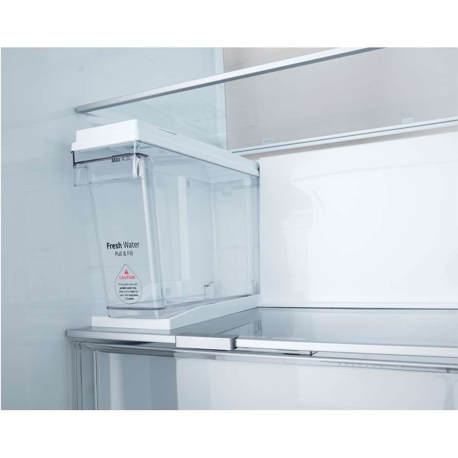 LG GSLE91MBAC Frigorifero Side-by-Side Capacita 628 Lt Classe C  Wi-Fi Colore Silver