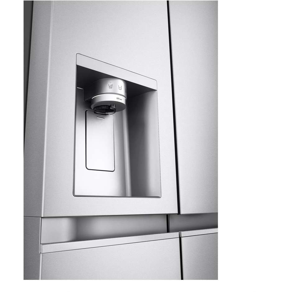 LG GSLE91MBAC Frigorifero Side-by-Side Capacita 628 Lt Classe C  Wi-Fi Colore Silver