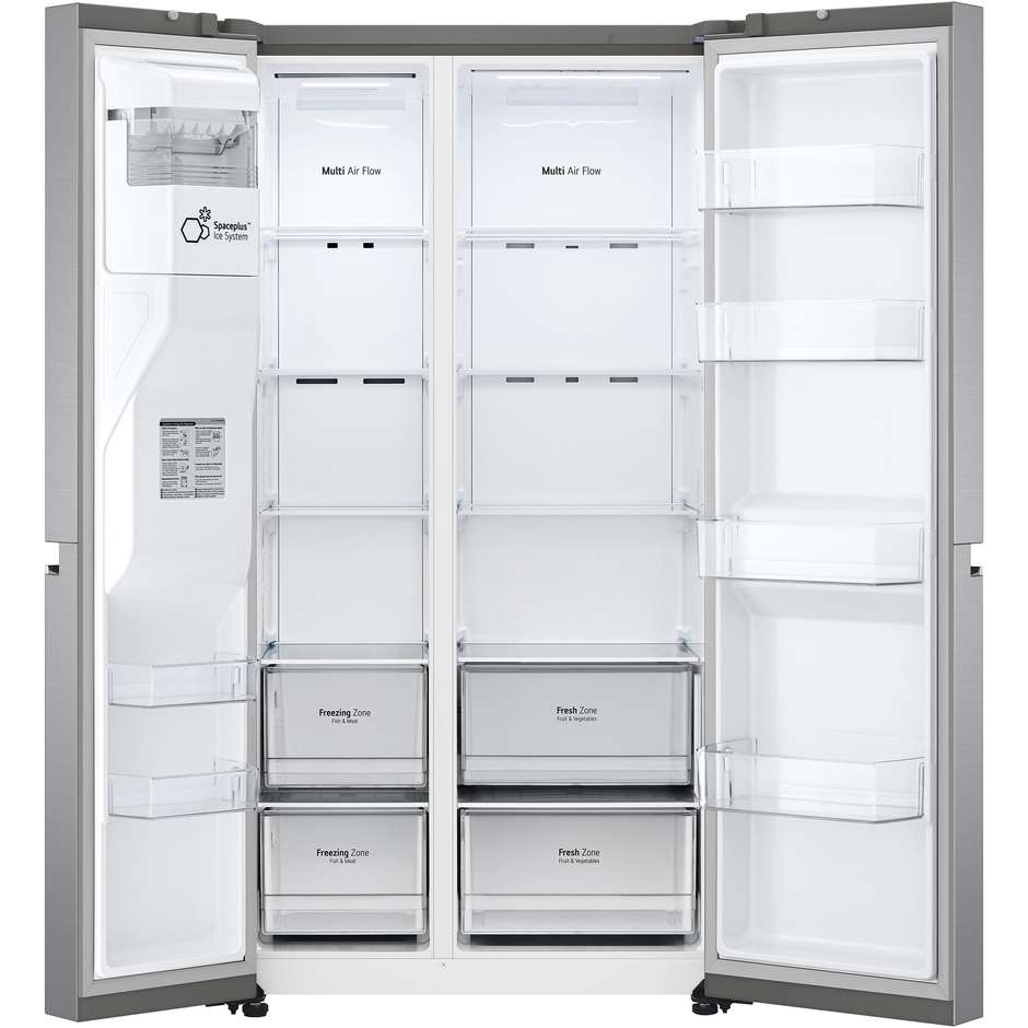 LG GSLV70PZTE Frigorifero Side-by-Side Capacita 635 Lt Classe E Colore Inox
