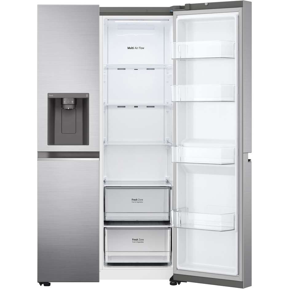 LG GSLV70PZTE Frigorifero Side-by-Side Capacita 635 Lt Classe E Colore Inox