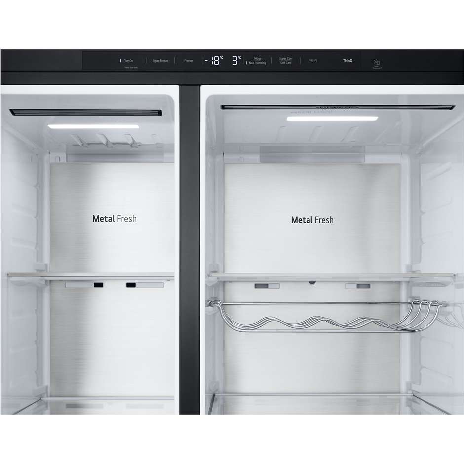 LG GSXE91EVAD frigorifero InstaView Door-in-Door 628 L, Wi-Fi, UVnano, classe D, nero