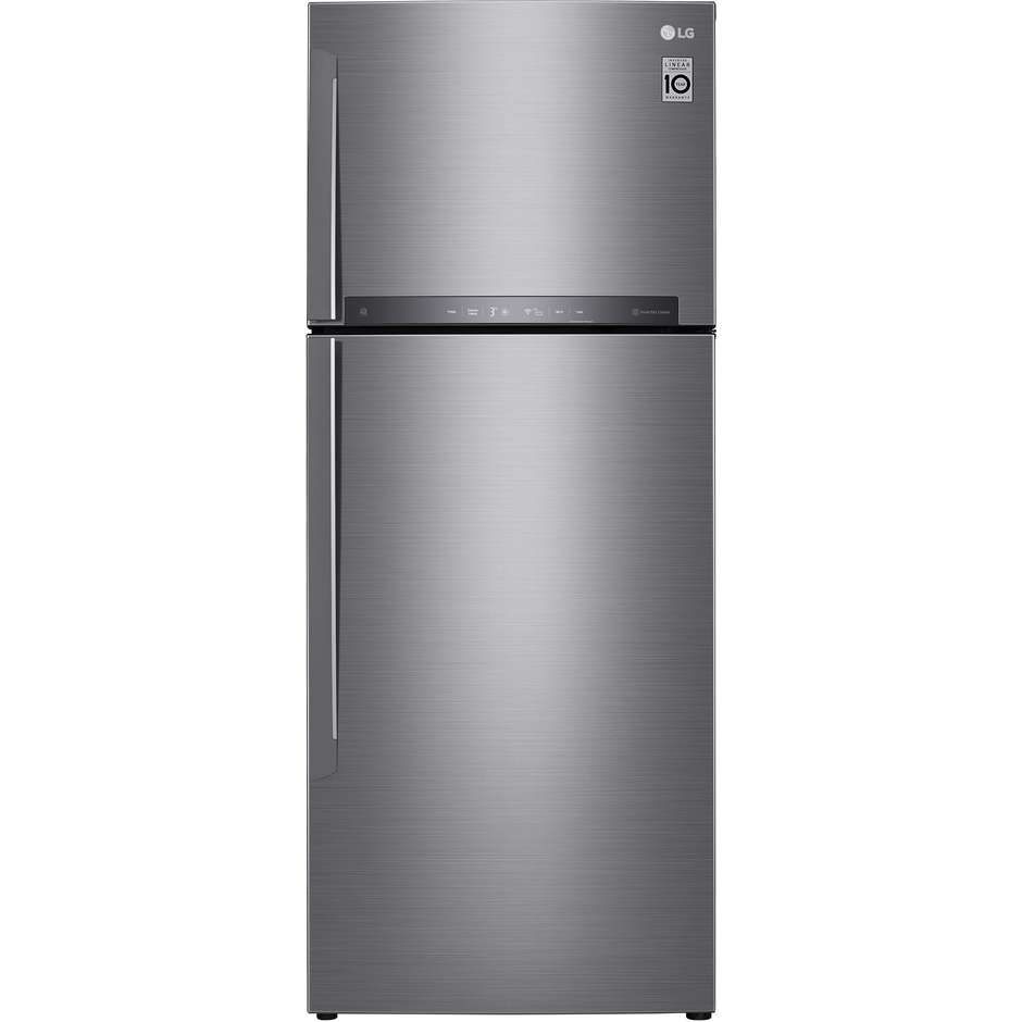 LG GTB574PZHZD frigorifero doppia porta 438 litri classe A++ Total No Frost Wi-fi colore inox