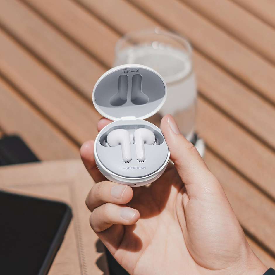 LG HBS-FN6.ABEUWH Auricolari True Wireless Stereo In-Ear Bluetooth Autonomia 6 Colore White