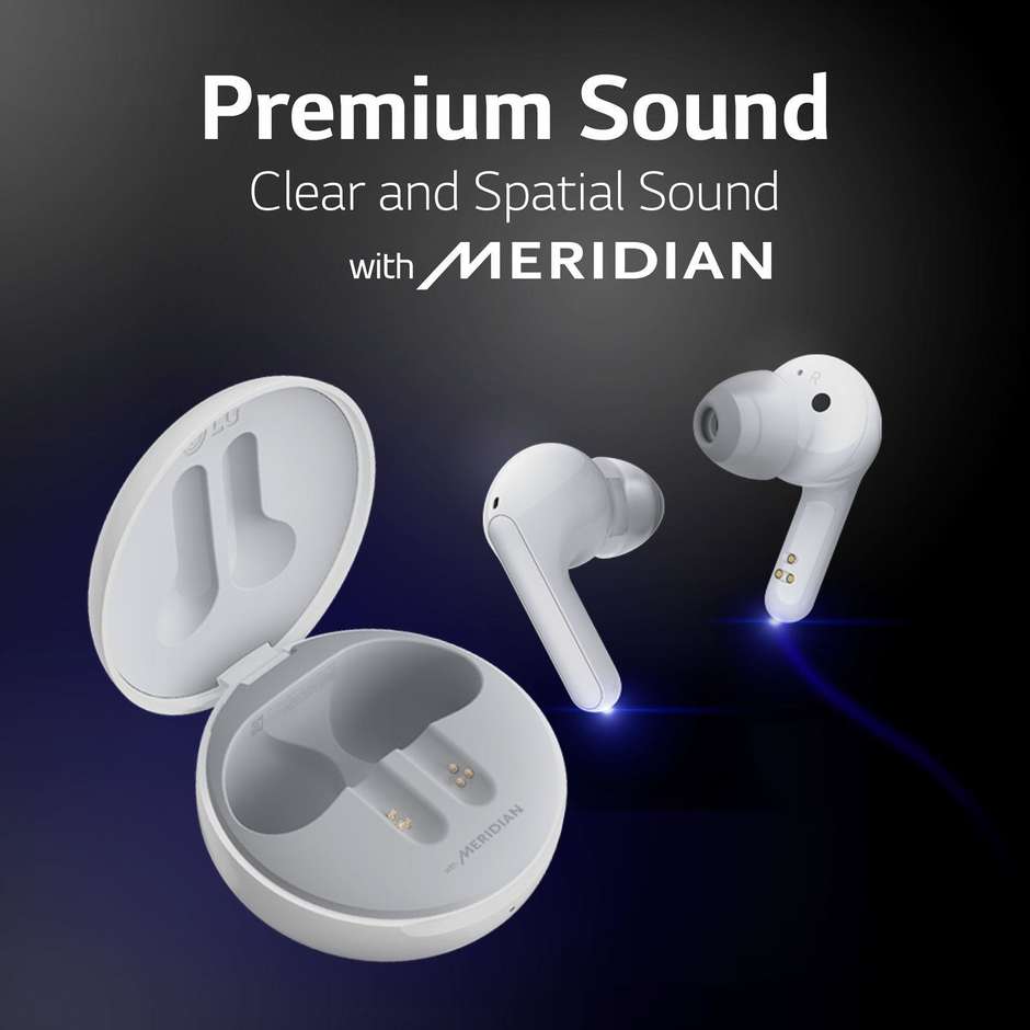 LG HBS-FN6.ABEUWH Auricolari True Wireless Stereo In-Ear Bluetooth Autonomia 6 Colore White