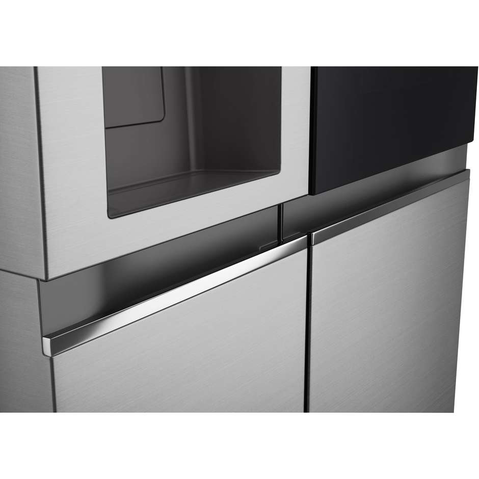 LG InstaView Door-in-Door GSGV80PYLD Frigorifero Side-by-Side UVnano 635 L Classe D Prime Silver